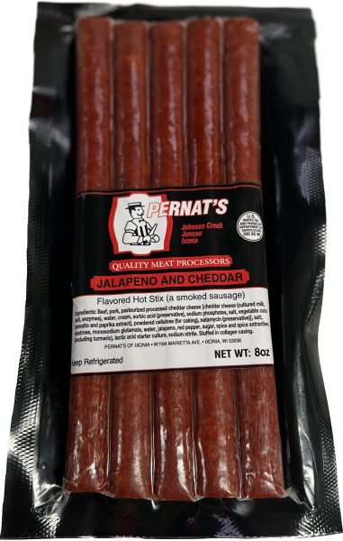 Pernats - Pernat's Jalapeno & Cheddar Beef Snack Stix (5 Pack) - Image 1