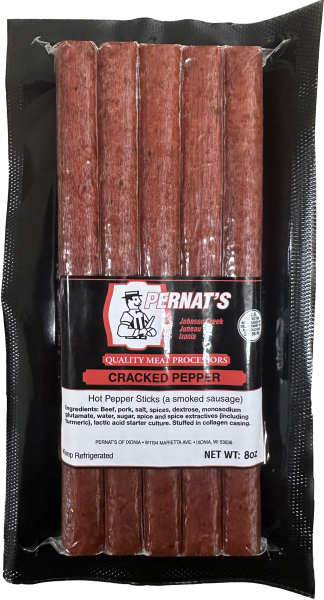 Pernats - Pernat's Cracked Pepper Beef Snack Stix (5 Pack) - Image 1